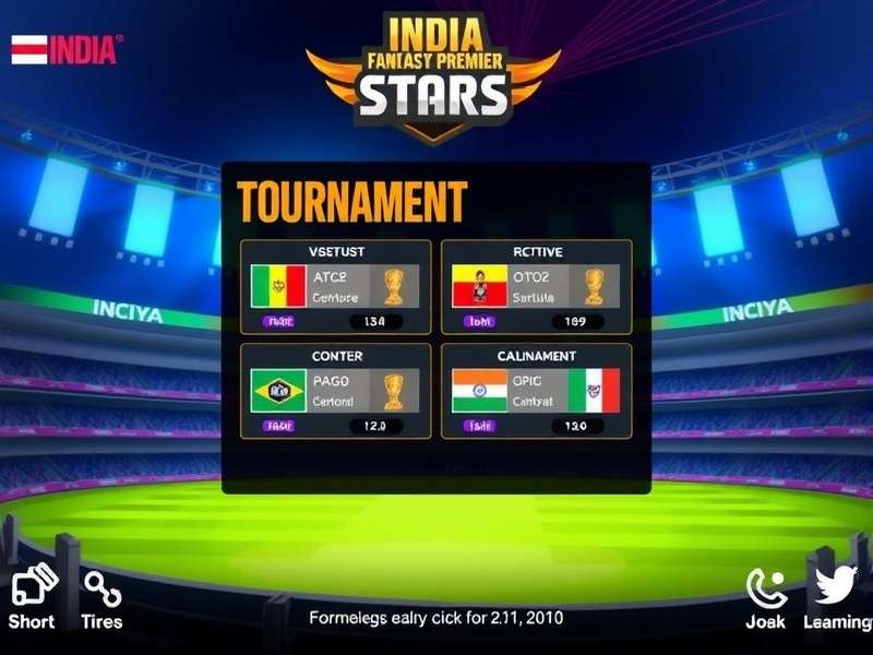 India Fantasy Premier Stars gameplay interface