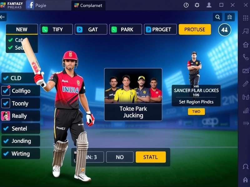 India Fantasy Premier Stars tournament interface